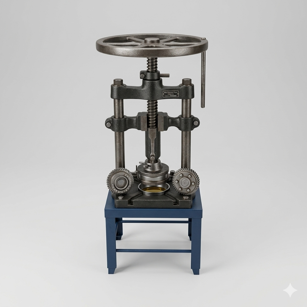 Single Hand Press Dona and Plate Making Machine Heavy Duty Manual Compact Model SS-HANDPR-8
