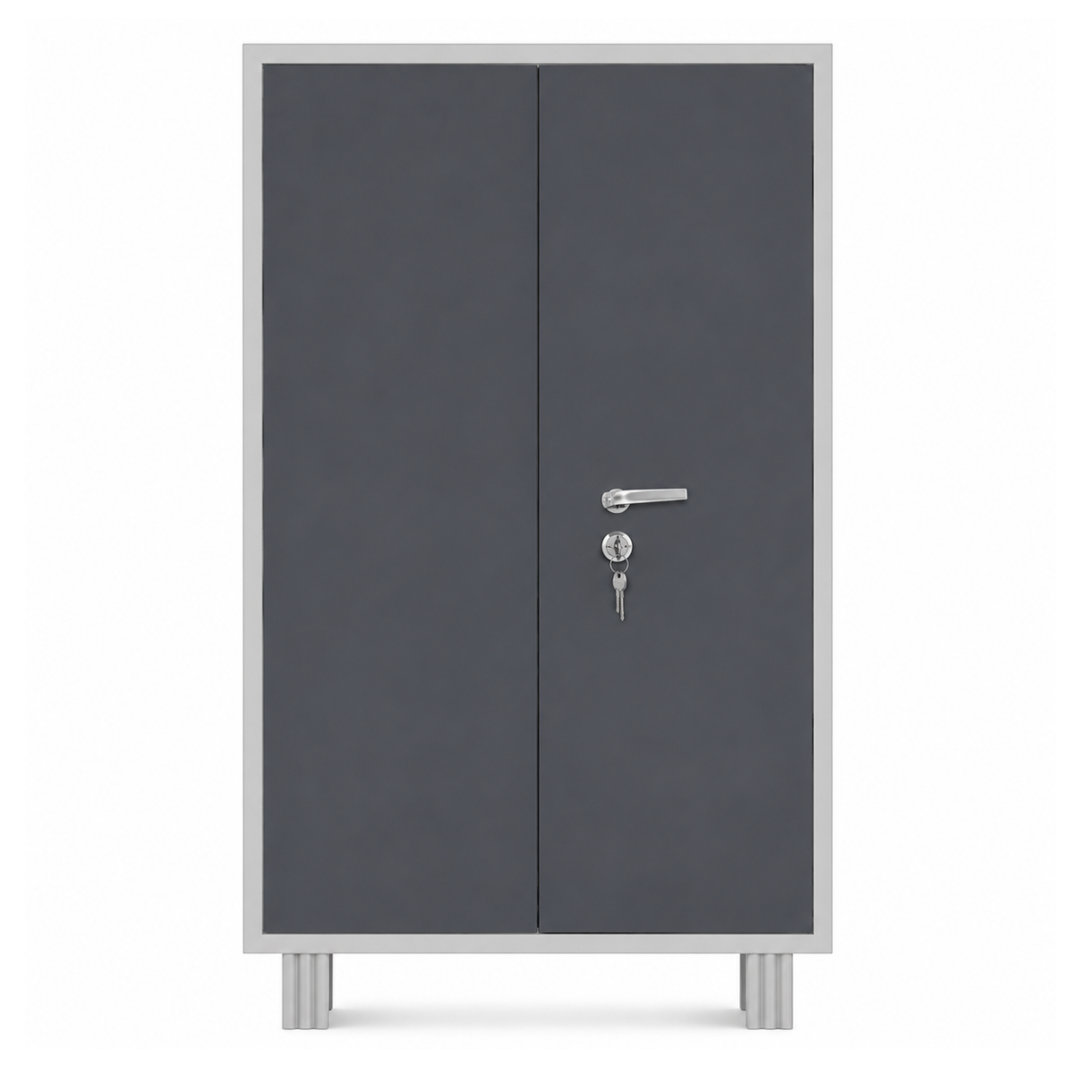 Single Door Steel Almirah with Mirror, Metal Storage Wardrobe for Home and Office