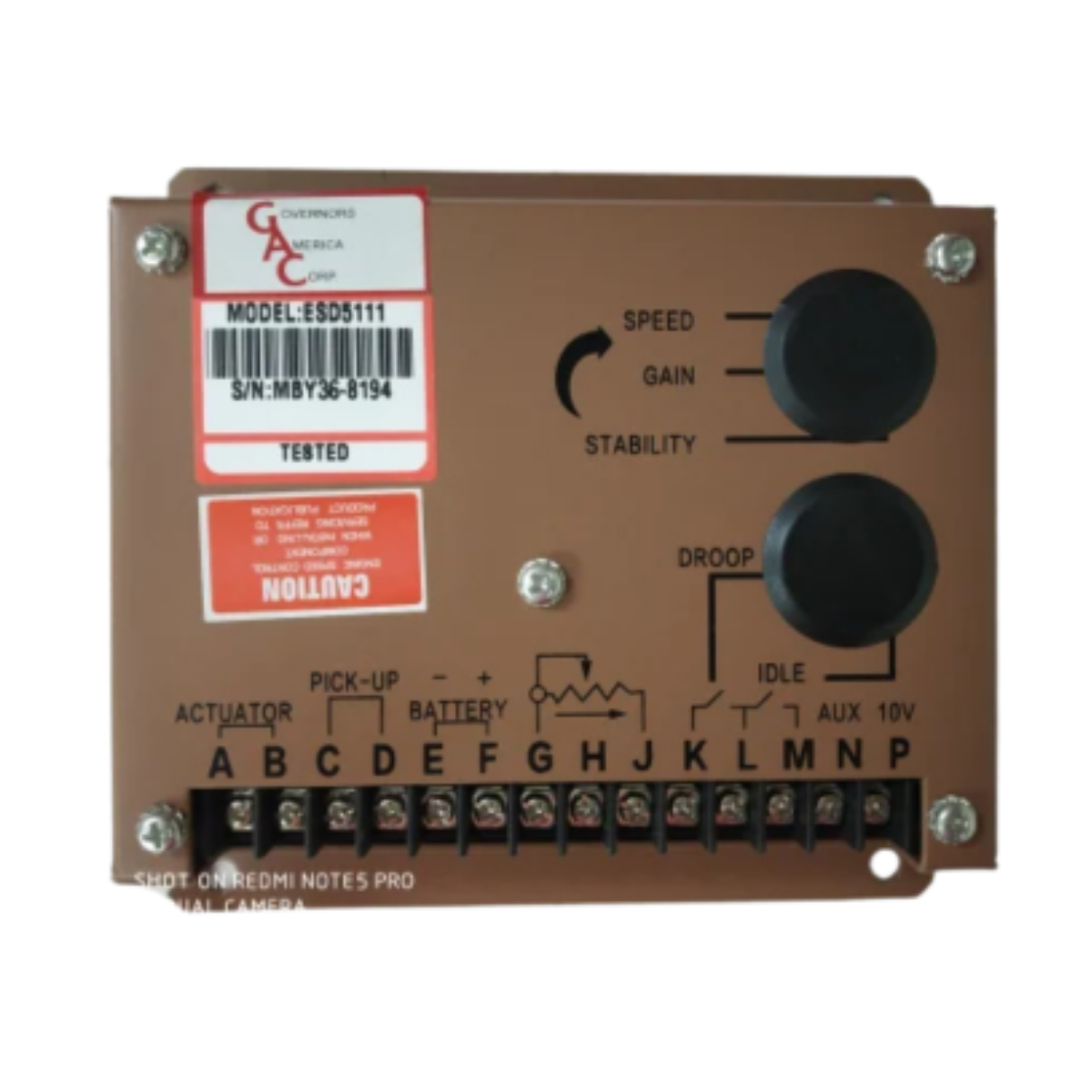 ESD 5111 Kirloskar Genset Speed Control Unit Electronic 12/24V DC Generator Engine